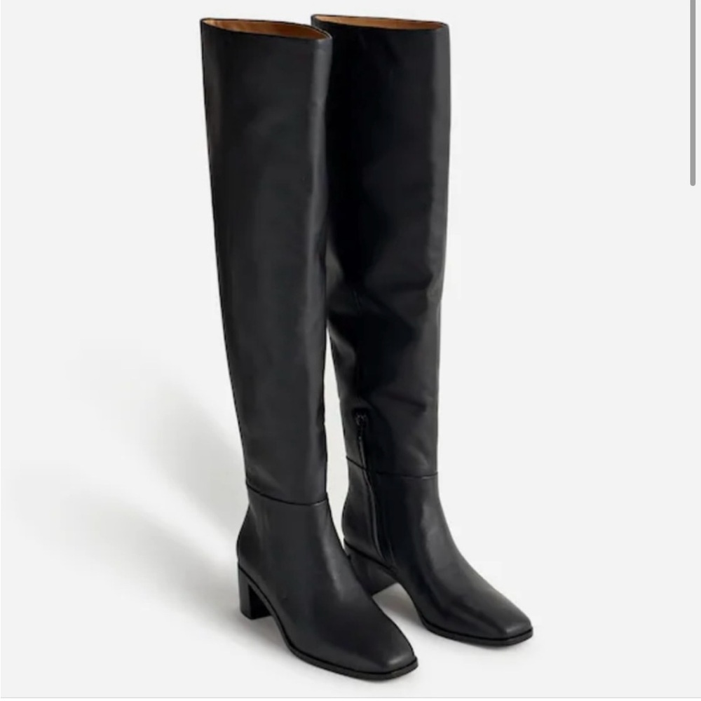 Black heeled over the knee boot NWOT Madewell Adeline boot Size 8